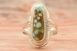 Genuine Number 8 Mine Turquoise Sterling Silver Ring